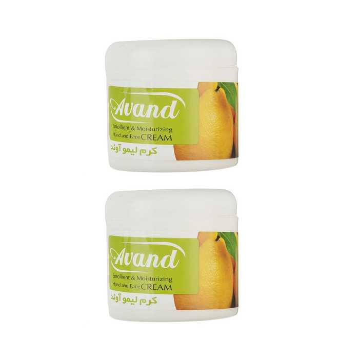 کرم مرطوب کننده آوند مدل Lemon حجم 200 میلی لیتر بسته 2 عددی