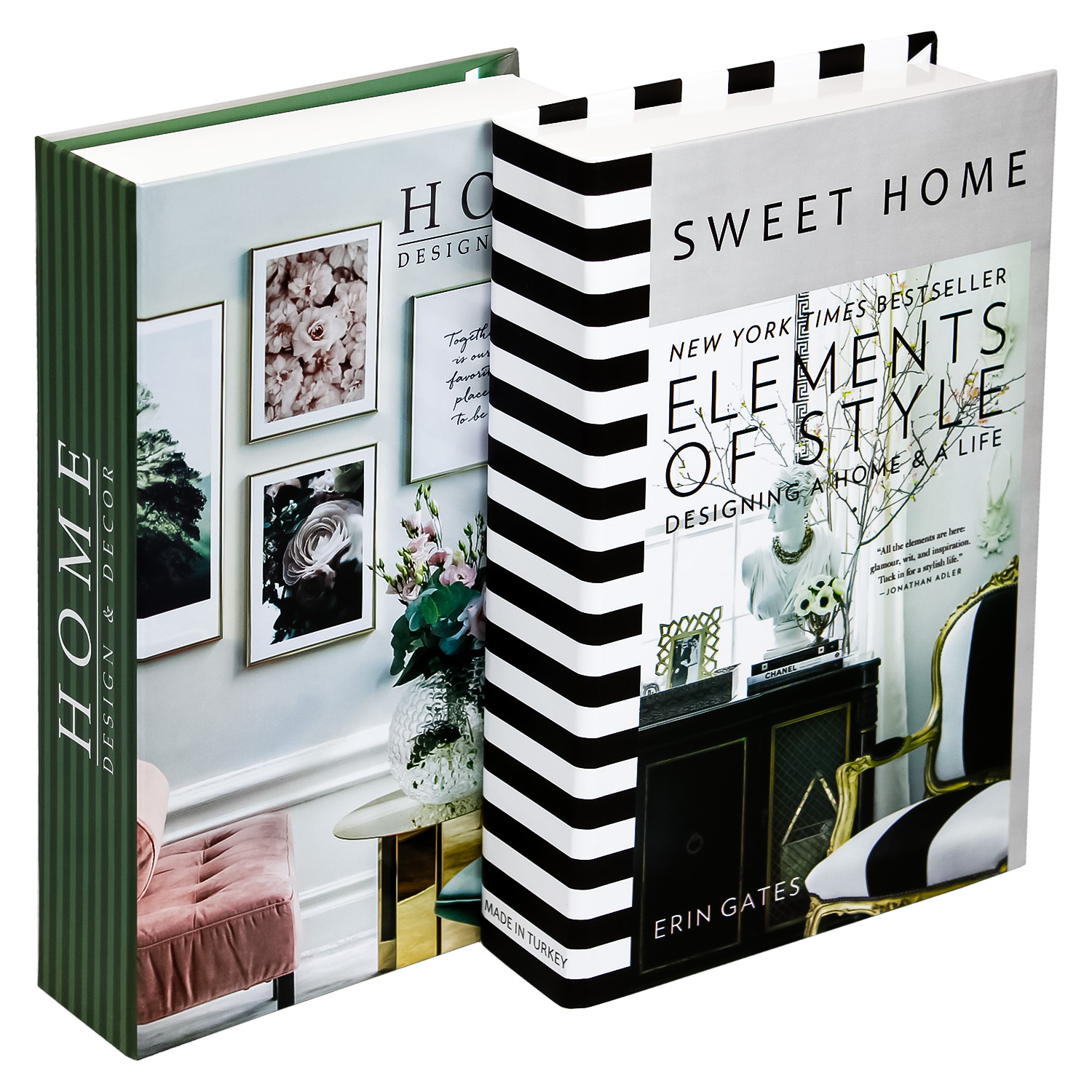 جعبه دکوری مدل کتاب دکوراتیو کد HOME DSGN 201 مجموعه دو عددی