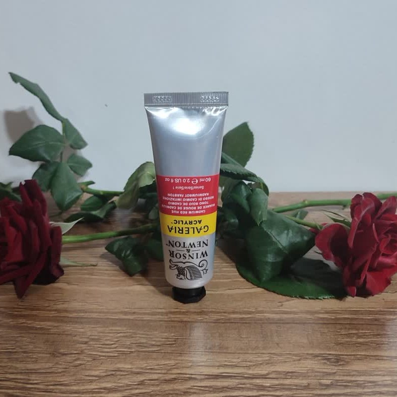 رنگ اکریلیک وینزور اند نیوتن سری گالریا 60میل کد CADMIUM RED HUE 095
