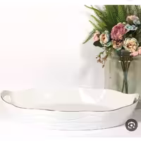 تابه  بیضی سزارلمون سایزبزرگ لب طلا