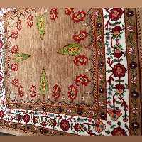 فرش دست بافت رنگ گیاهی سایز 1×1