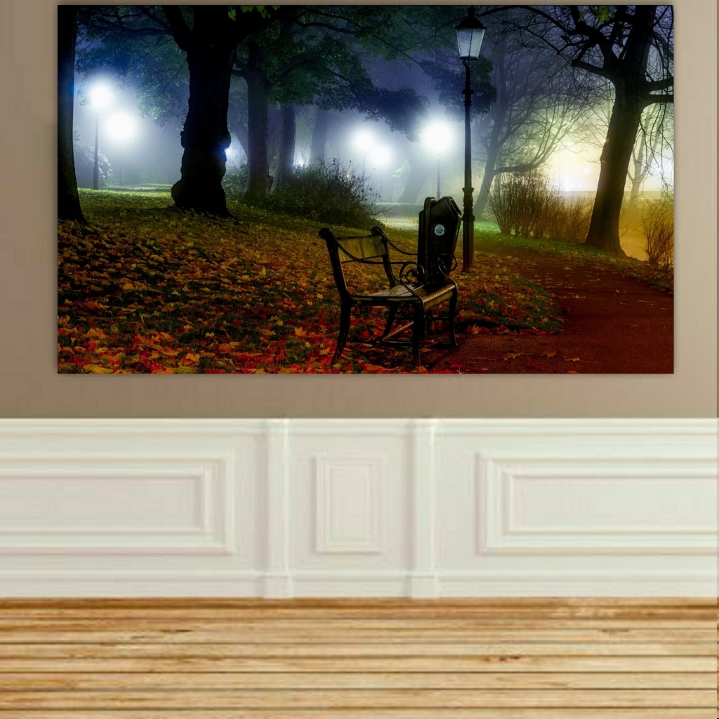  تابلو بوم طرح جنگل ابر مدل RT122