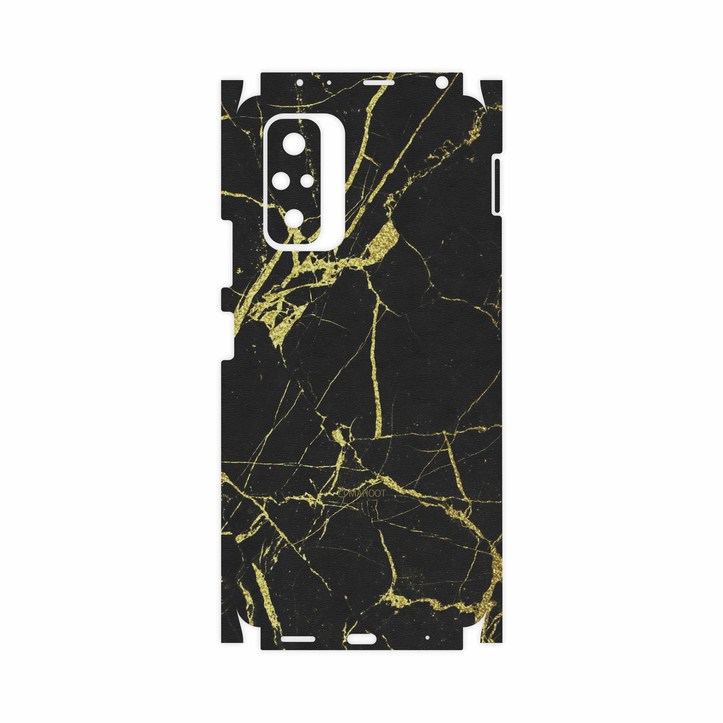 برچسب پوششی ماهوت مدل Graphite-Gold-Marble-FullSkin مناسب برای گوشی موبایل شیائومی Redmi Note 10 Pro Max