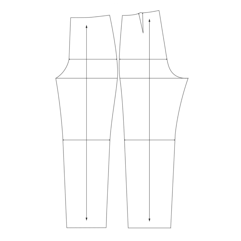 الگو آماده خیاطی شلوار زنانه متد ترک سایز 48