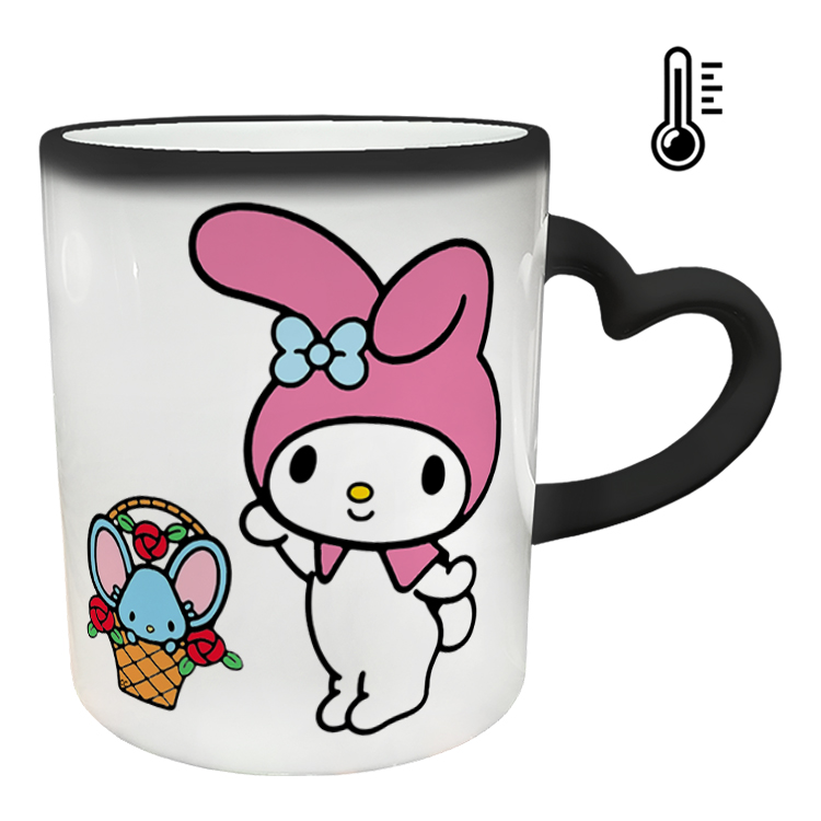 ماگ حرارتی مدل دسته قلبی طرح کیتی کد 99