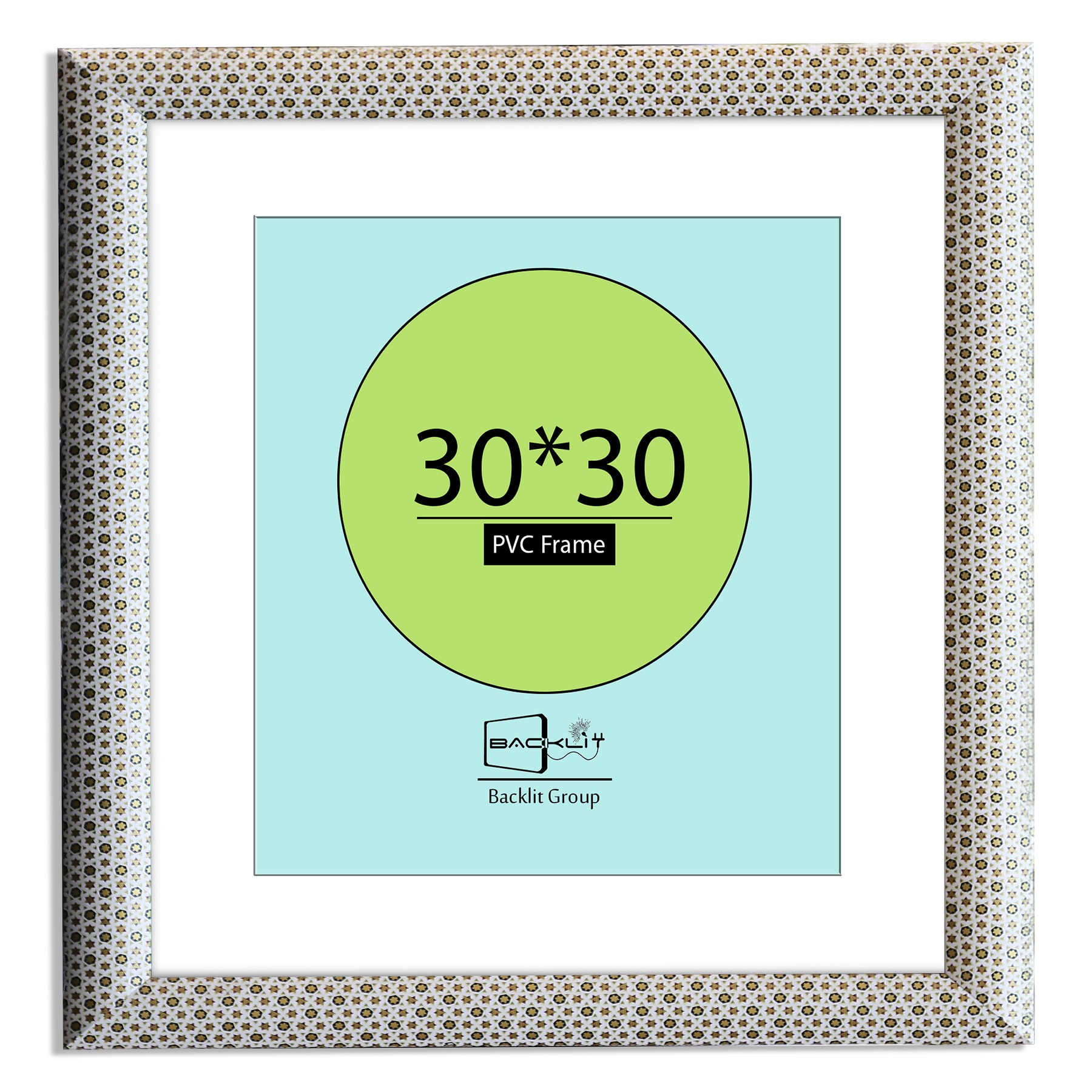 قاب عکس بکلیت مدل طرح خاتم مدل پاسپارتو W-30x30