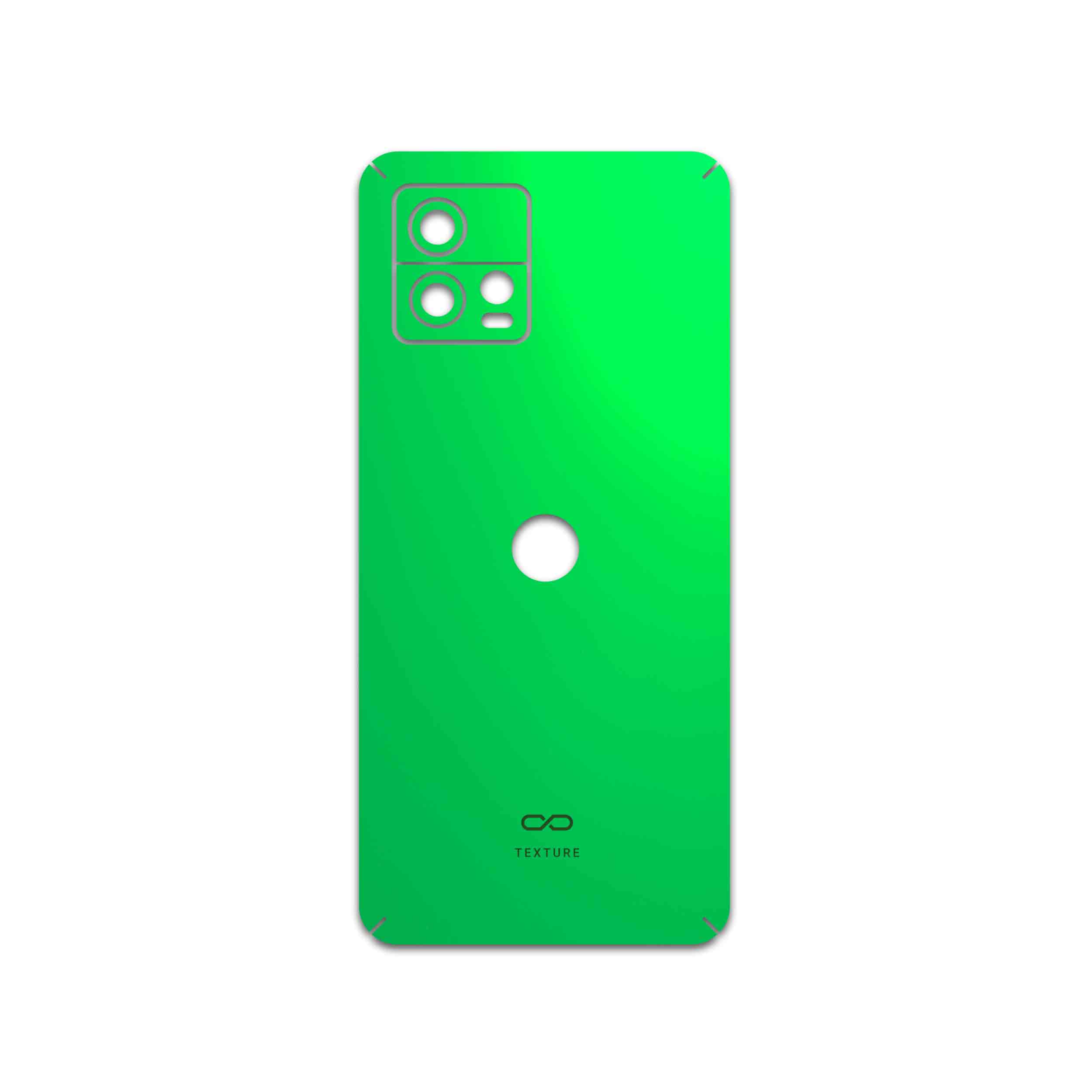 برچسب پوششی ماهوت مدل Matte-Green مناسب برای گوشی موبایل موتورولا Moto G72