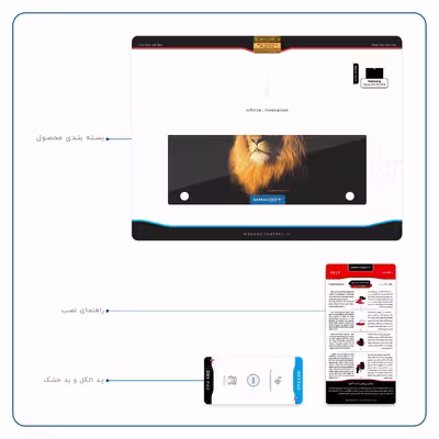 برچسب پوششی ماهوت مدل Lion مناسب برای تبلت سامسونگ Galaxy Tab S 10.5 2014 T805