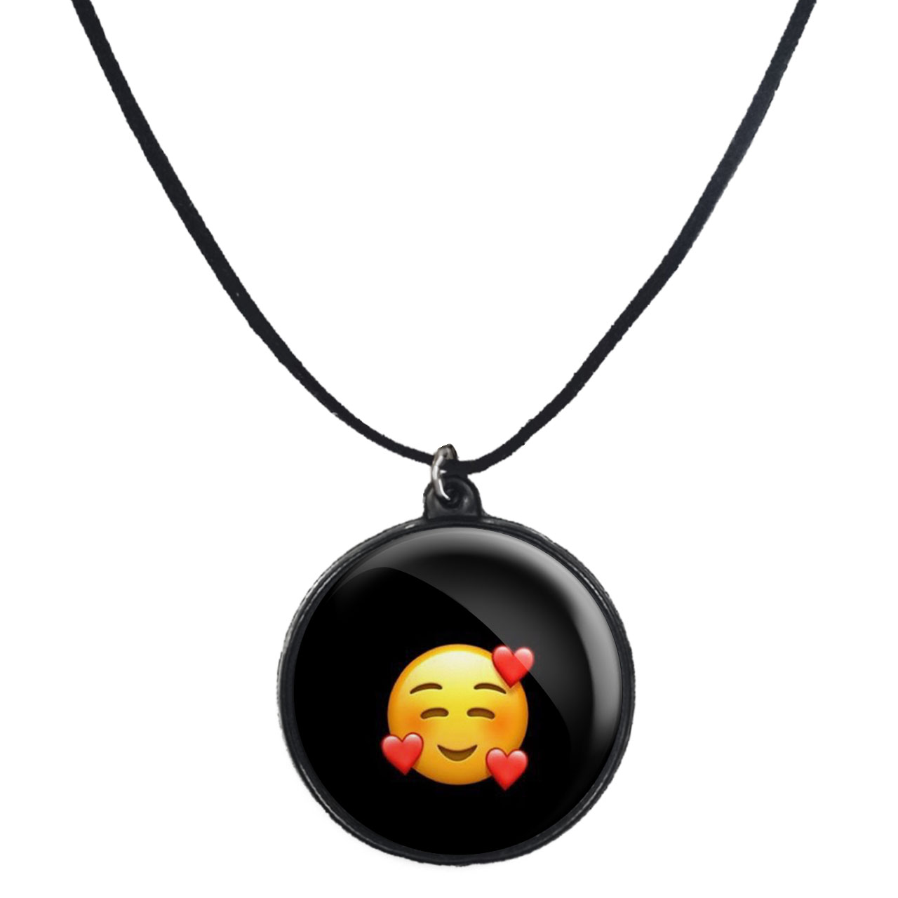 گردنبند پرمانه طرح ایموجی کد pmb.31560 مدل دو طرفه