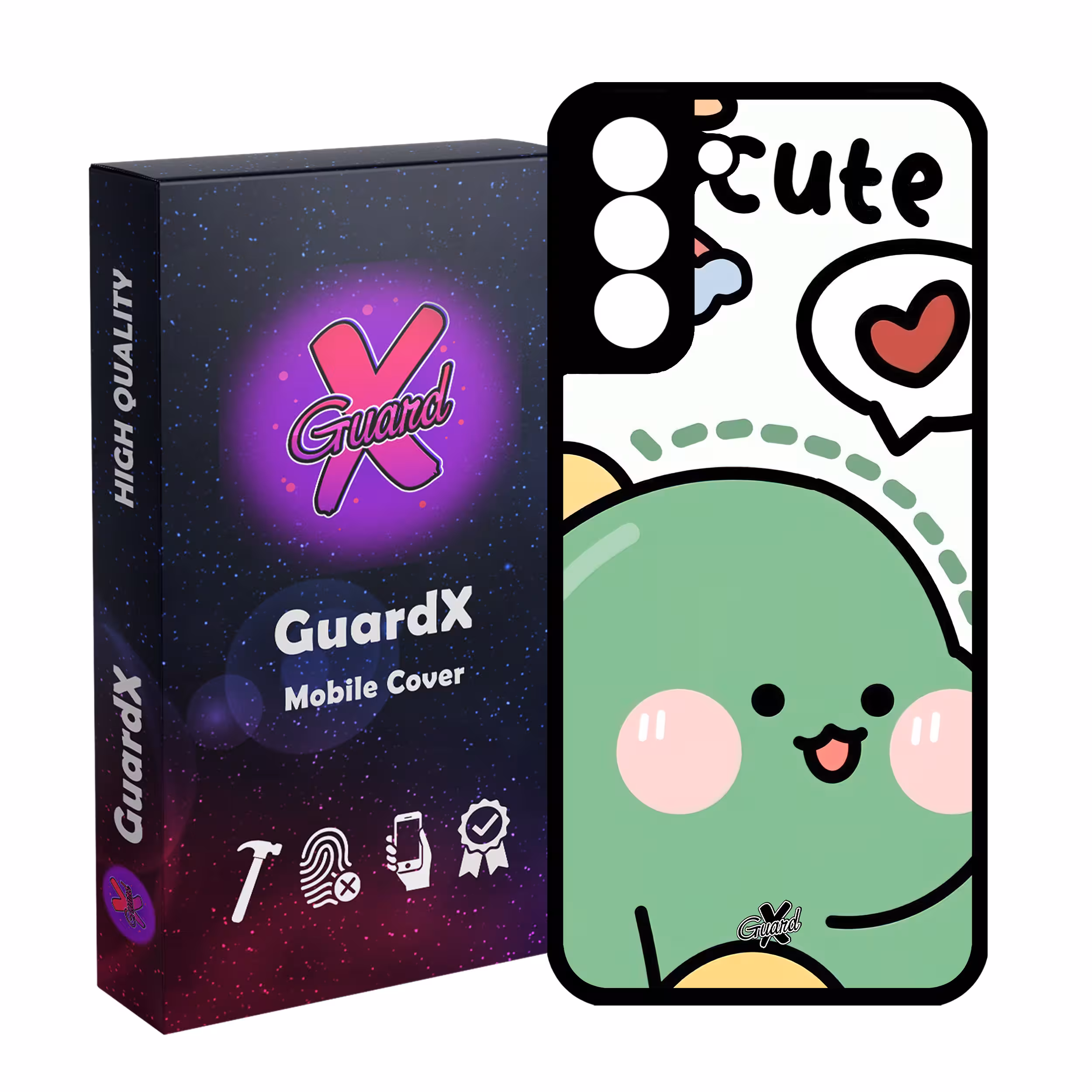کاور گارد ایکس طرح Cute مدل Glass10561 مناسب برای گوشی موبایل سامسونگ Galaxy S21 FE