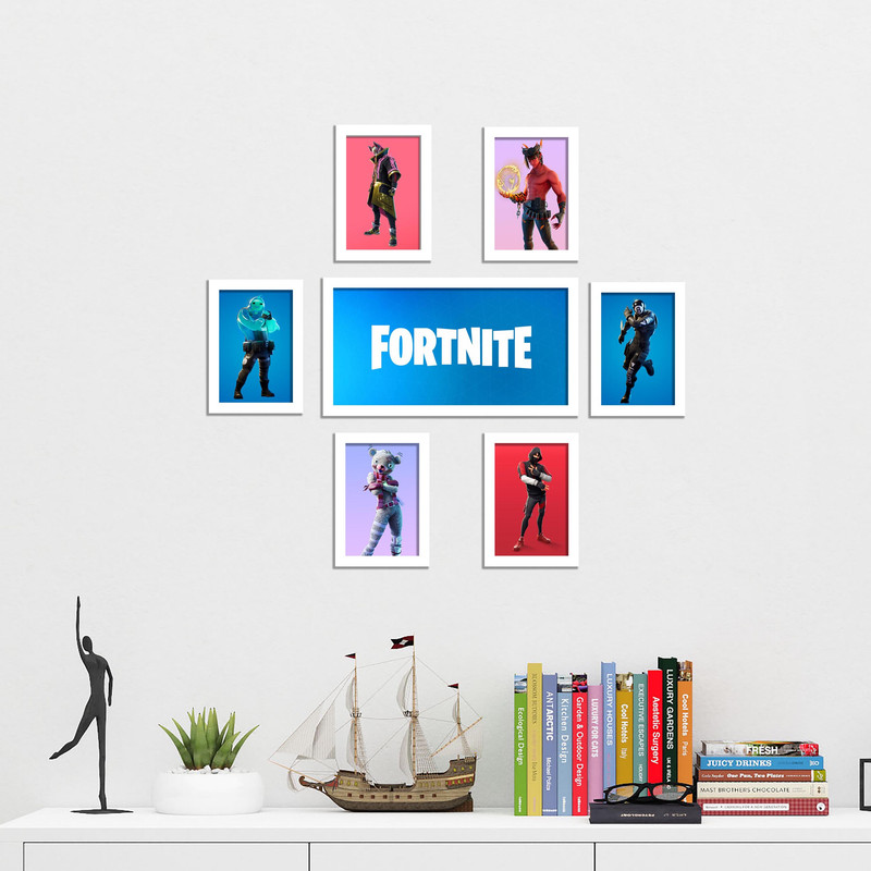 تابلو طرح FORTNITE مجموعه 7 عددی | دنیای قاب