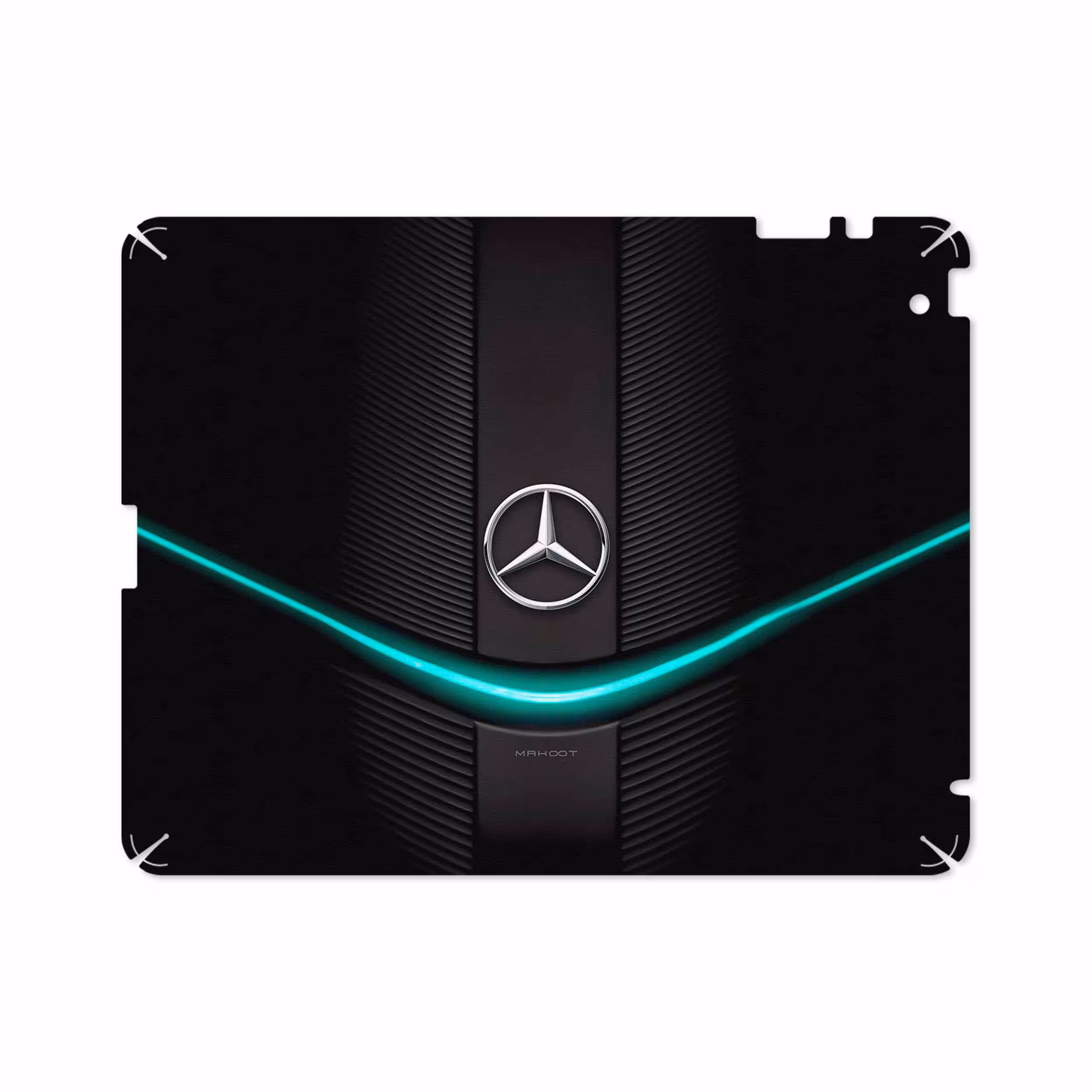 برچسب پوششی ماهوت مدل Mercedes-Benz مناسب برای تبلت اپل iPad 2 2011 A1396