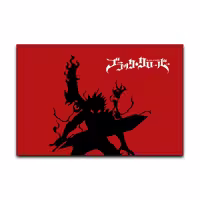 تابلو شاسی گوفی مدل آستا انیمه شبدر سیاه طرح Asta Black Clover Anime کد RBK4 | دنیای قاب