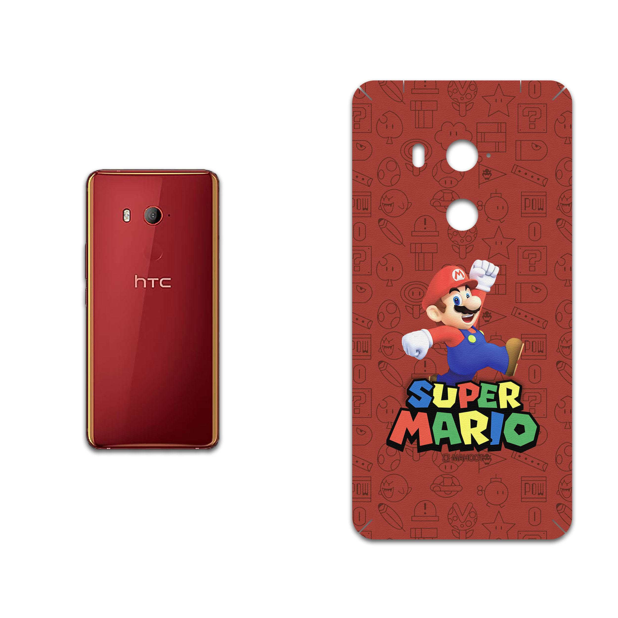برچسب پوششی ماهوت مدل Super-Mario-Game مناسب برای گوشی موبایل اچ تی سی U11 Eyes