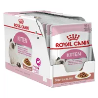 پوچ گربه رویال کنین مدل  Kitten gravy وزن 1020 گرم بسته 12 عددی 