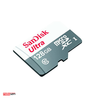کارت حافظه microSDXC سن دیسک مدل Ultra کلاس 10 استاندارد UHS-I سرعت 100MBps ظرفیت 128 گیگابایت
