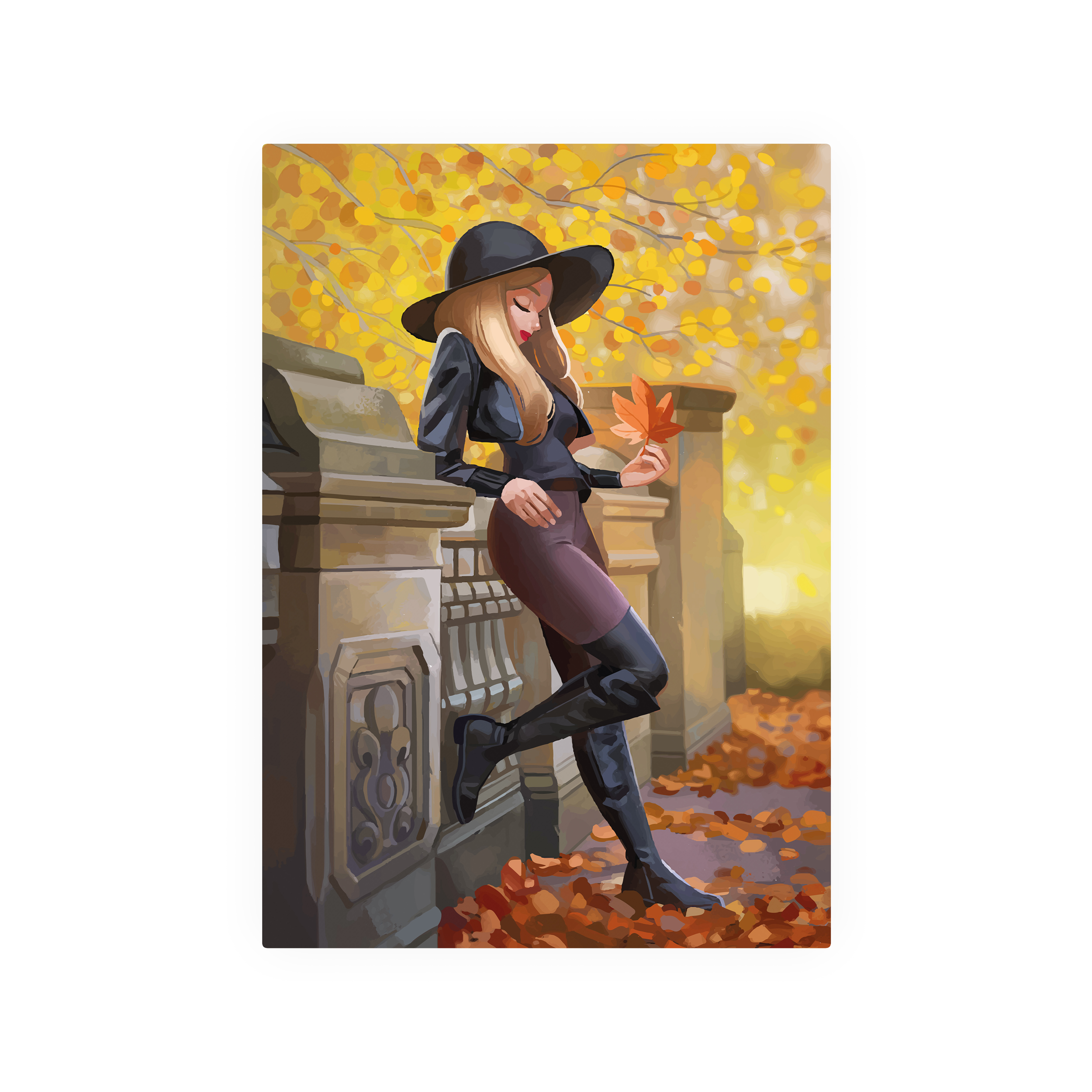 تابلو شاسی مدل دخترانه پاییزی کد elgp01