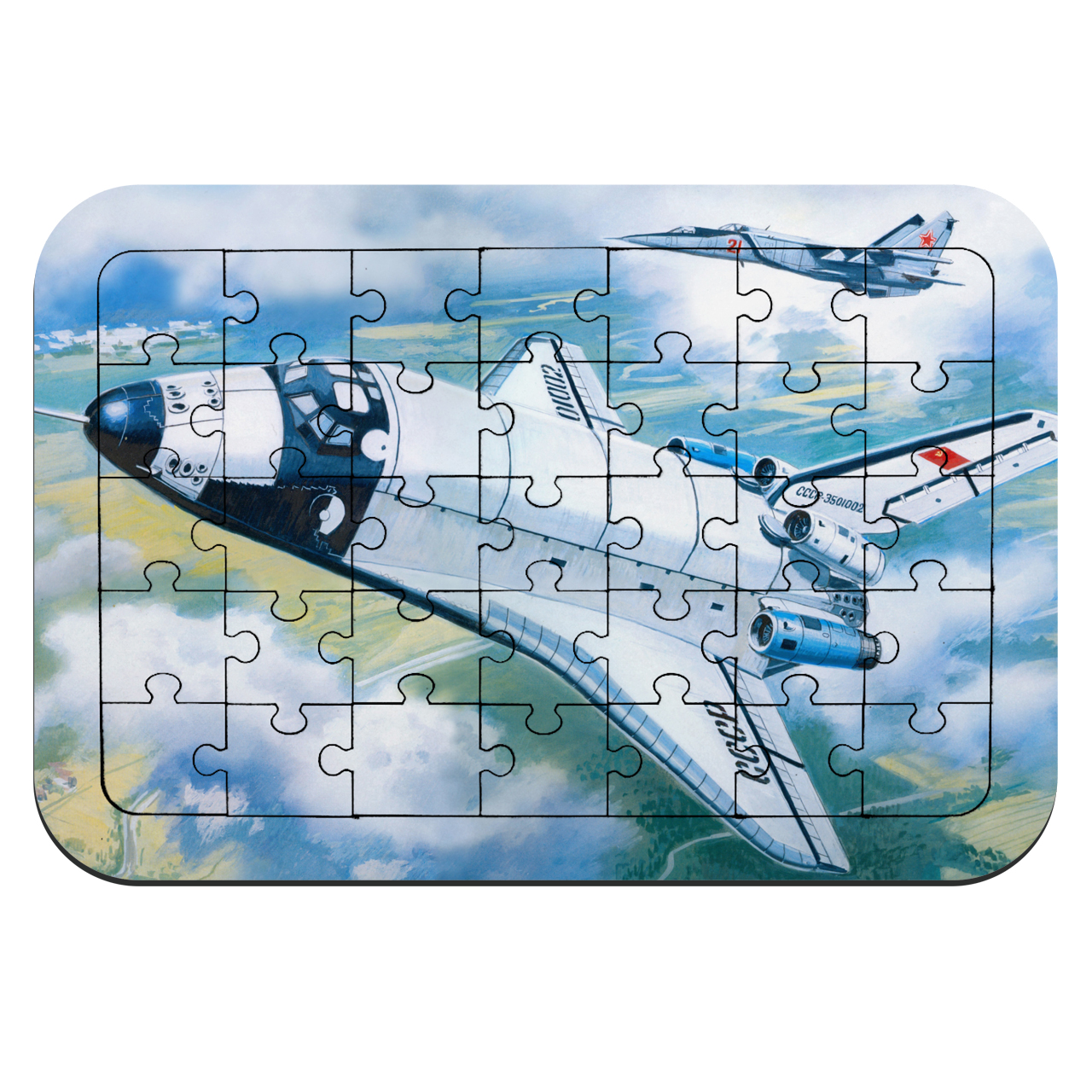 پازل 35 تکه طرح شاتل فضایی مدل NI30