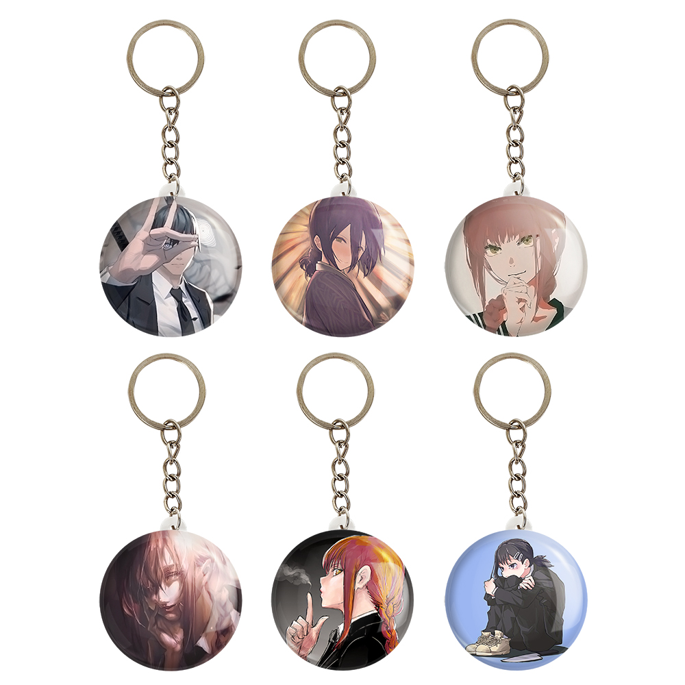 جاکلیدی خندالو مدل انیمه مرد اره ای کد 1000A مجموعه 6 عددی