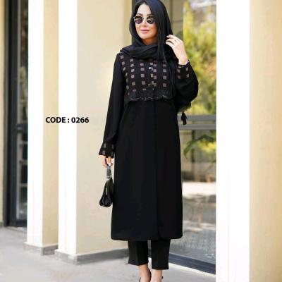 مانتو مجلسی کرپ مدل بلند