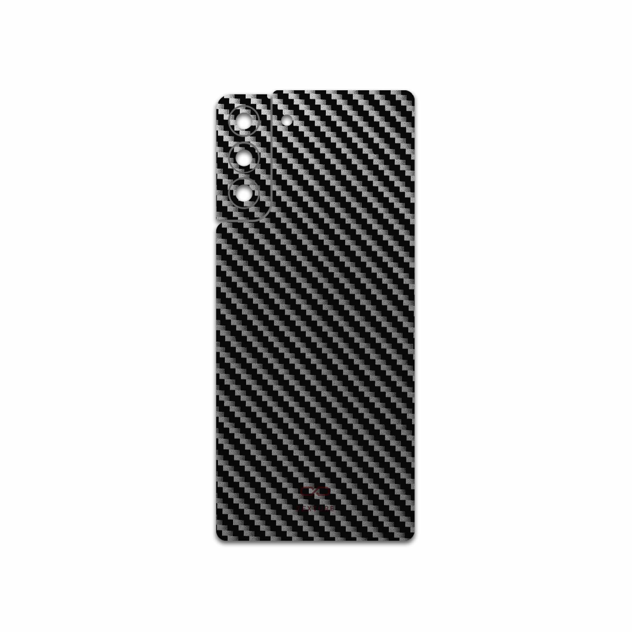 برچسب پوششی ماهوت مدل Glossy-Silver-Fiber مناسب برای گوشی موبایل سامسونگ Galaxy S21 Plus 5G