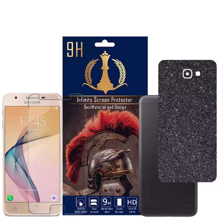 برچسب پوششی اینفینیتی مدل PRO MAX مناسب برای گوشی موبایل سامسونگ GALAXY J5 PRIME به همراه محافظ صفحه نمایش