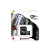 کارت حافظه microSDXC کینگستون مدل CANVAS کلاس 10 استاندارد UHS-I U3 سرعت 100MBps ظرفیت 256 گیگابایت همراه با آداپتور SD