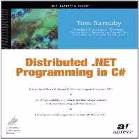 خرید و دانلود نسخه کامل کتاب Distributed .NET Programming in C#