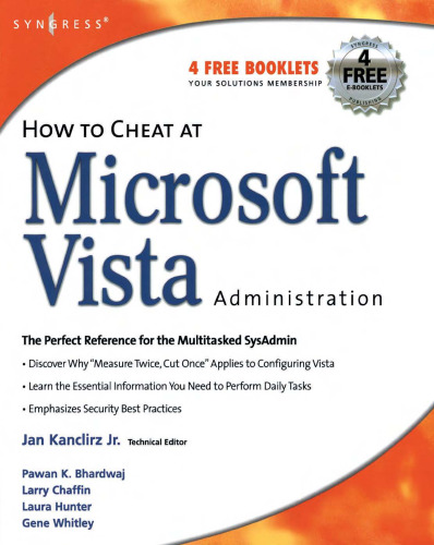 خرید و دانلود نسخه کامل کتاب How to Cheat at Microsoft Vista Administration (How to Cheat)