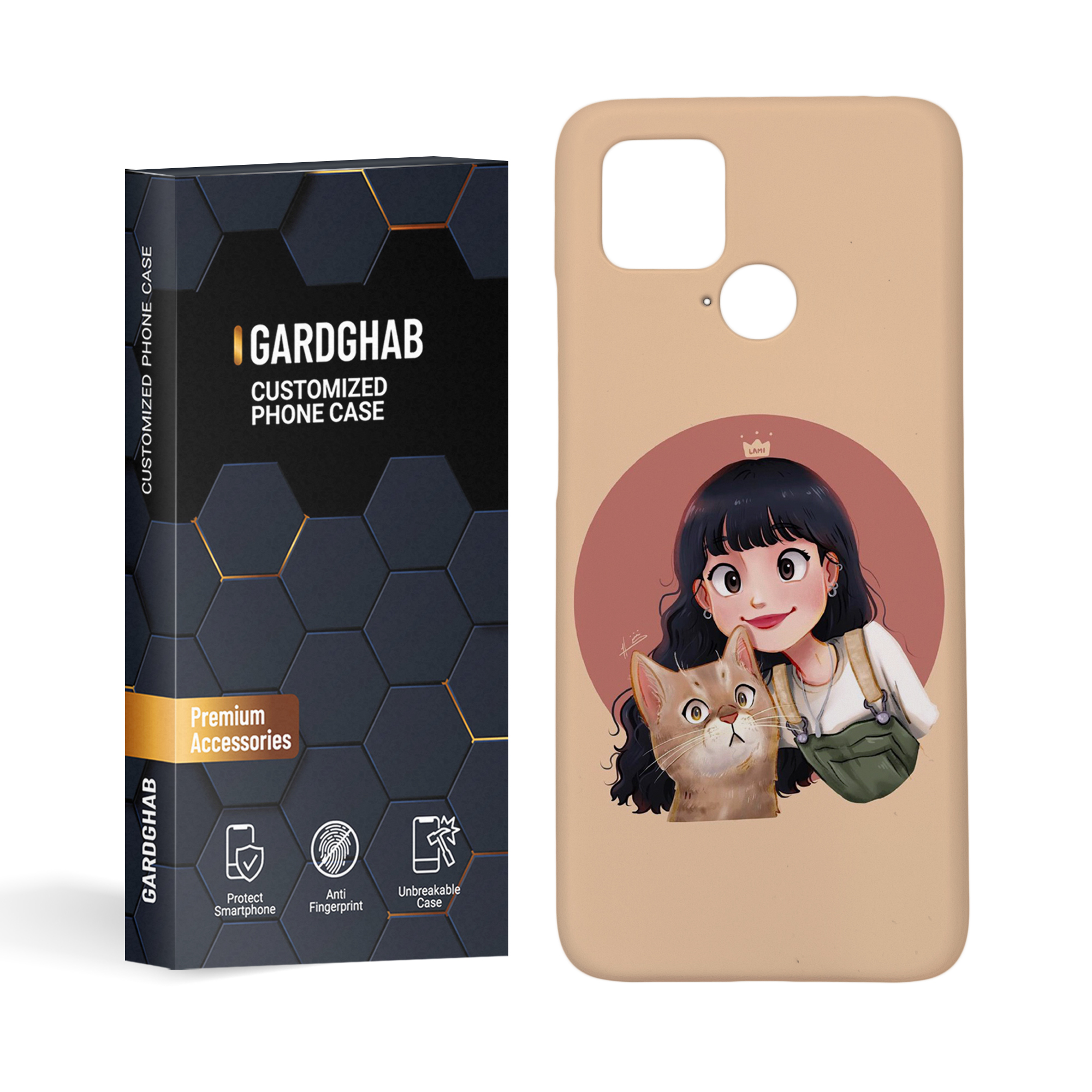 کاور گارد قاب مدل دخترانه مناسب برای گوشی موبایل شیائومی poco C40