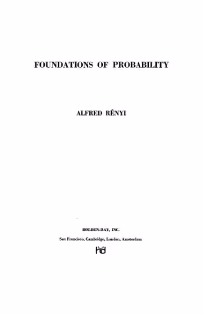 خرید و دانلود نسخه کامل کتاب Foundations of Probability