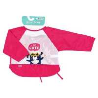 پیشبند آستین دار مشمایی جیب دار طرح خرس Baby jem