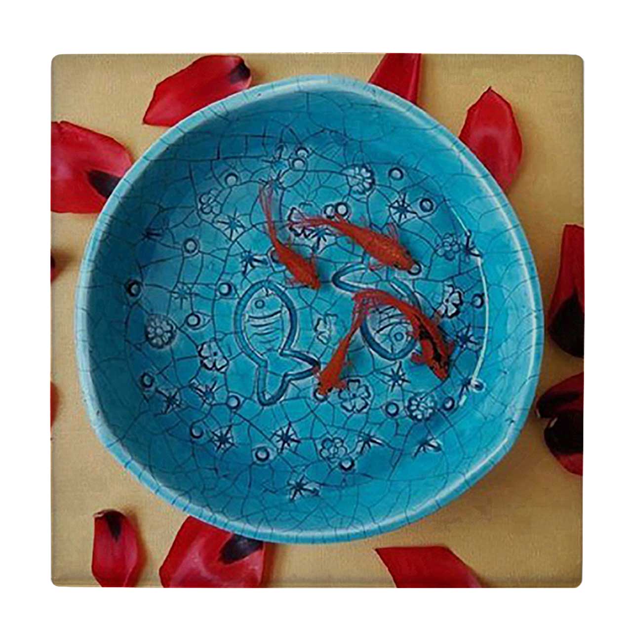  کاشی کارنیلا طرح حوض ماهی کد wkk1401