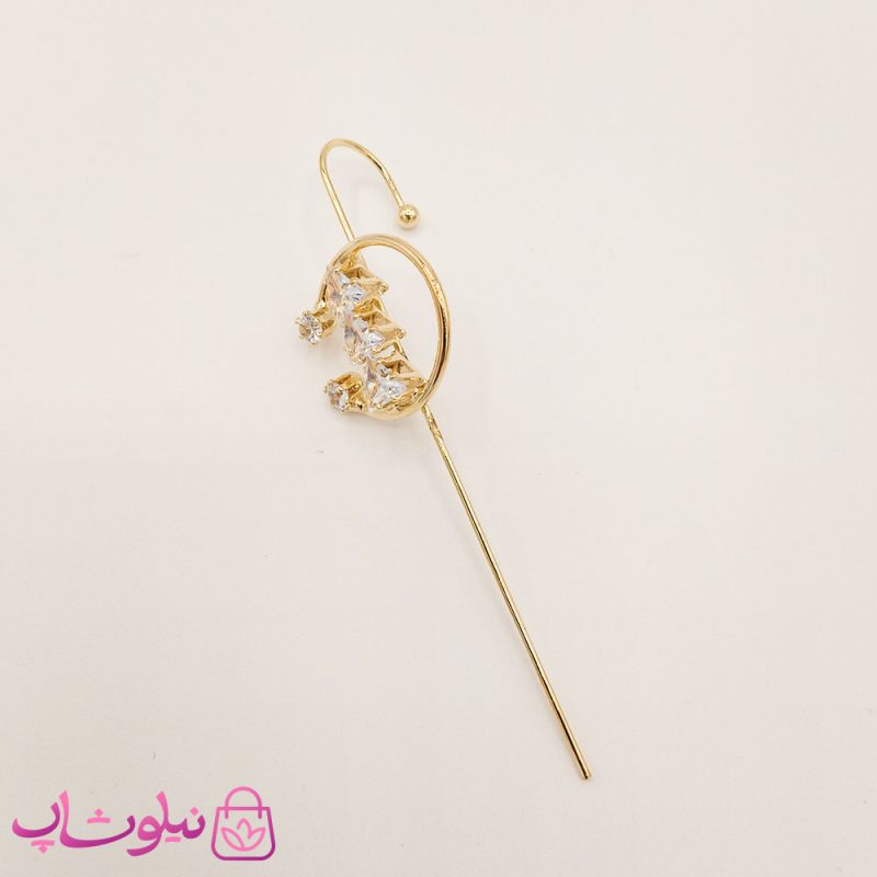 گوشواره زنانه کراس طرح دایره و مثلث