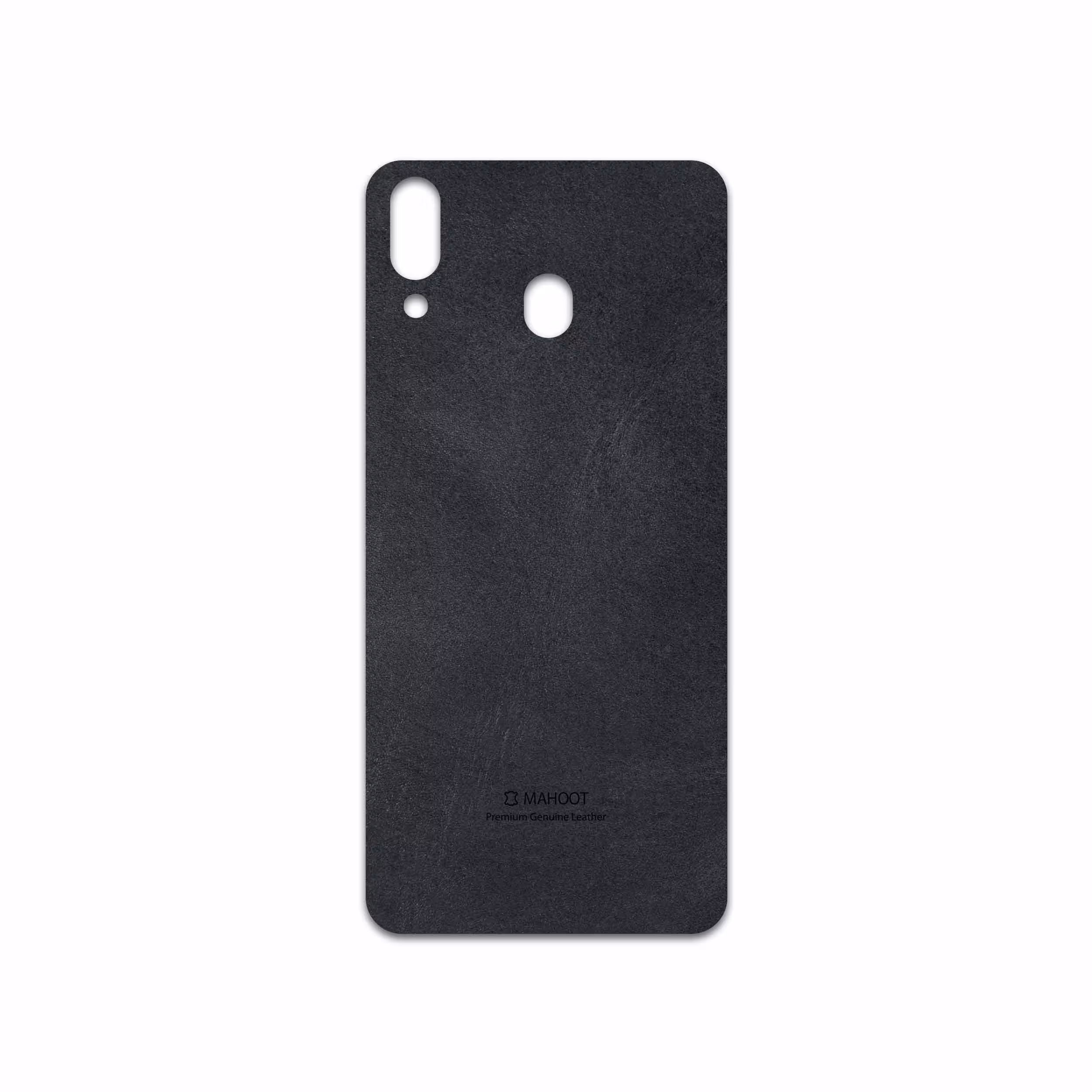 برچسب پوششی ماهوت مدل Graphite Buffalo Leather مناسب برای گوشی موبایل سامسونگ Galaxy M20