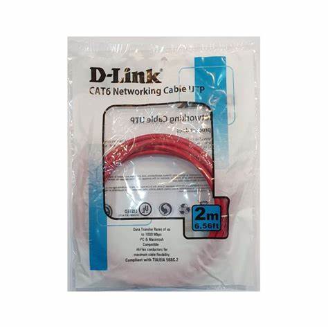 پچ کورد CAT6 دی لینک مدل NCB-C6UREDR1-2 - فروشگاه اینترنتی طیف سنتر