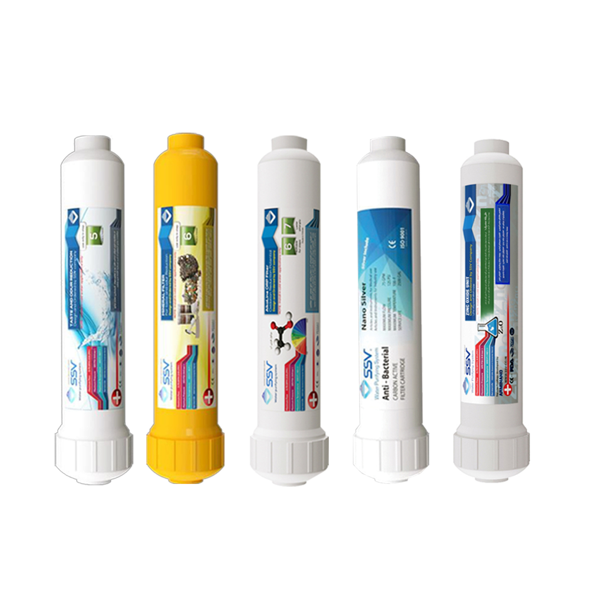 فیلتر دستگاه تصفیه آب اس اس وی مدل .P.M.A.N.Z کد 567911 مجموعه 5 عددی