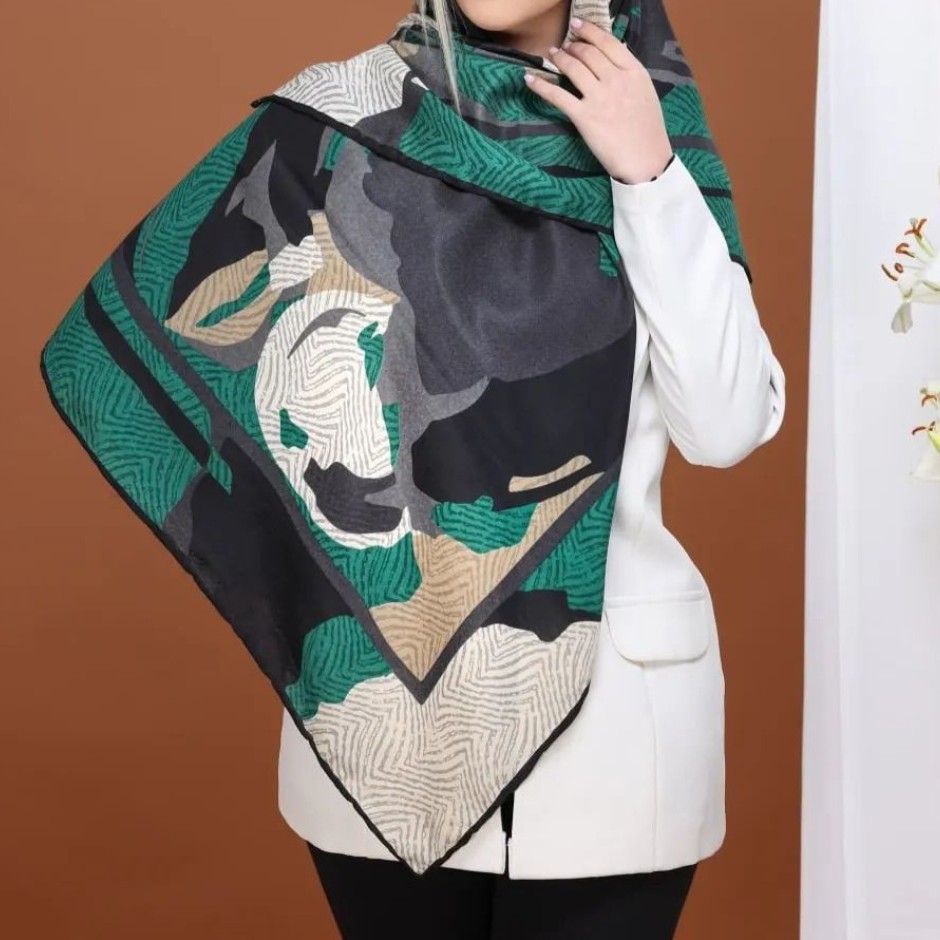 روسری پاییزه آبرنگی با ارسال رایگان