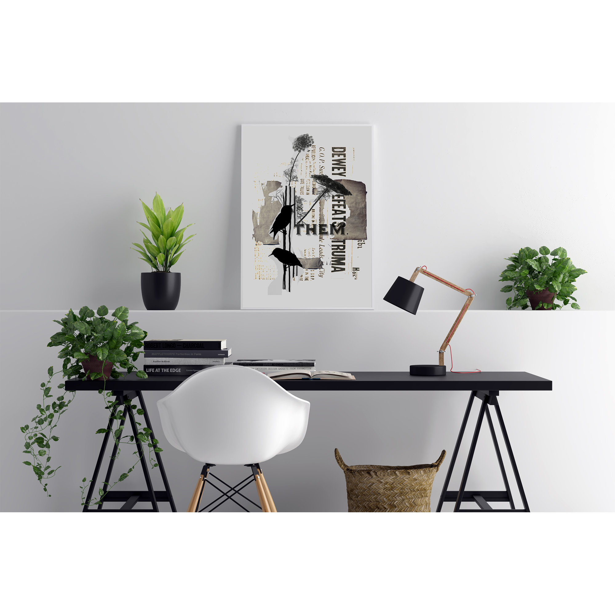 تابلو طرح دو پرنده