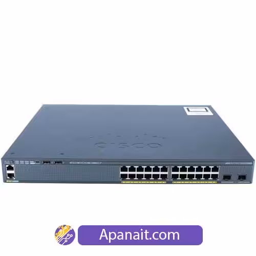 سوئیچ شبکه سیسکو 24 پورت WS-C2960X-24PD-L