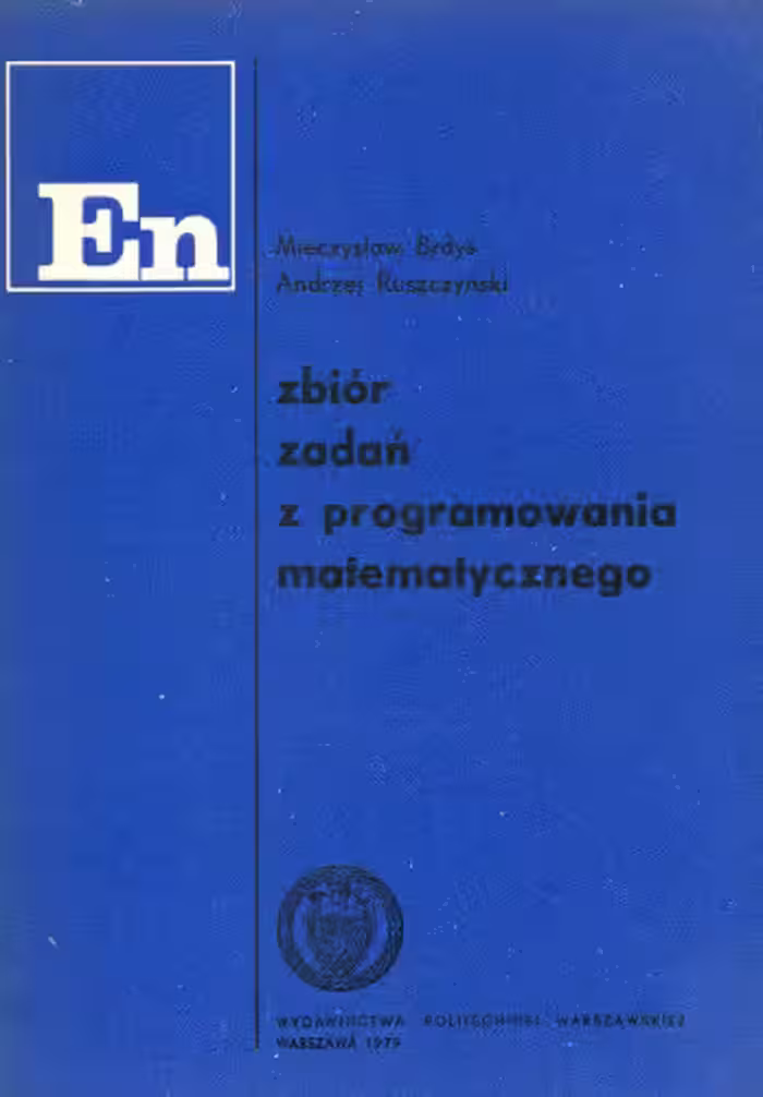 خرید و دانلود نسخه کامل کتاب Zbiór zadań z programowania matematycznego