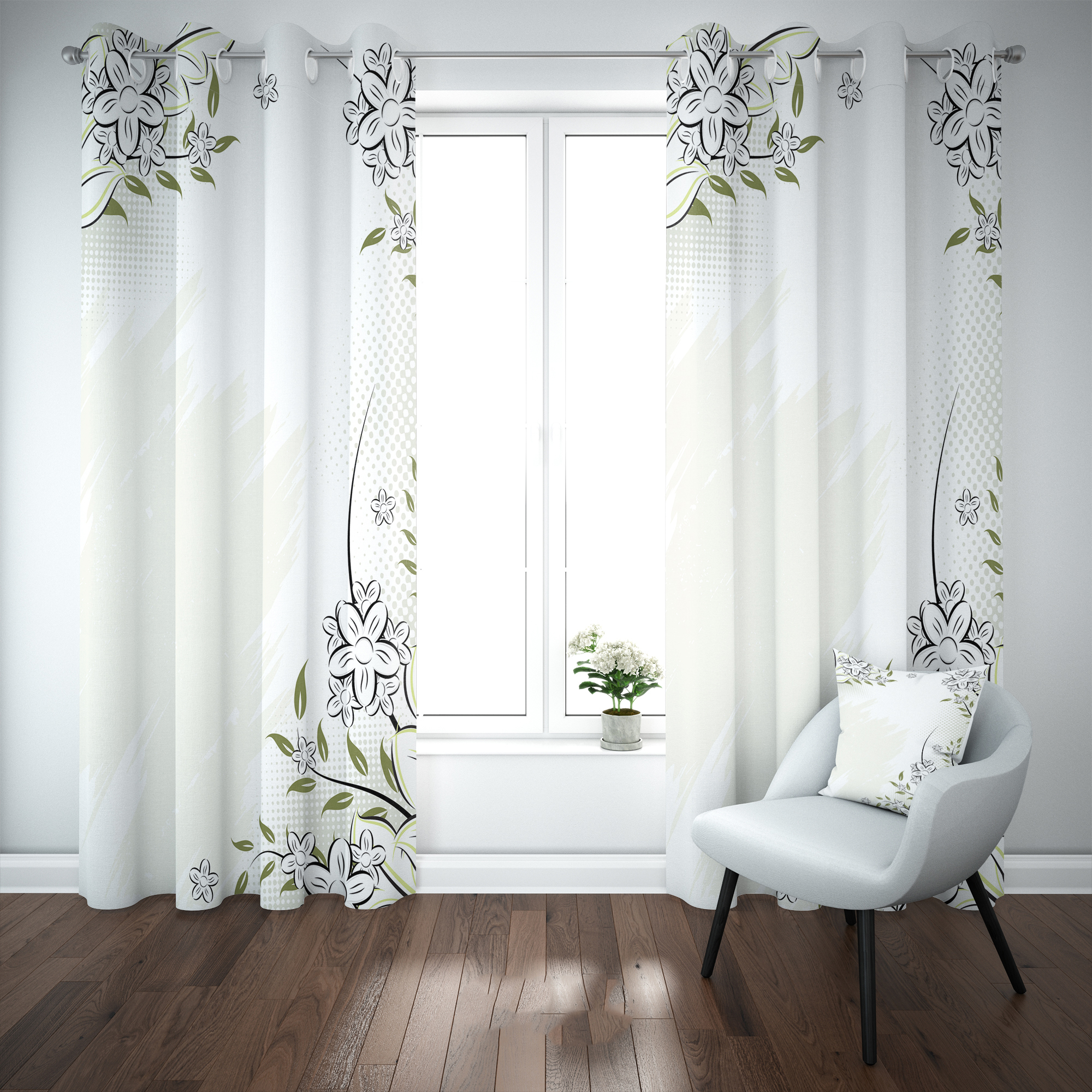 پرده مدل b2174 سایز 140×280 سانتی متر