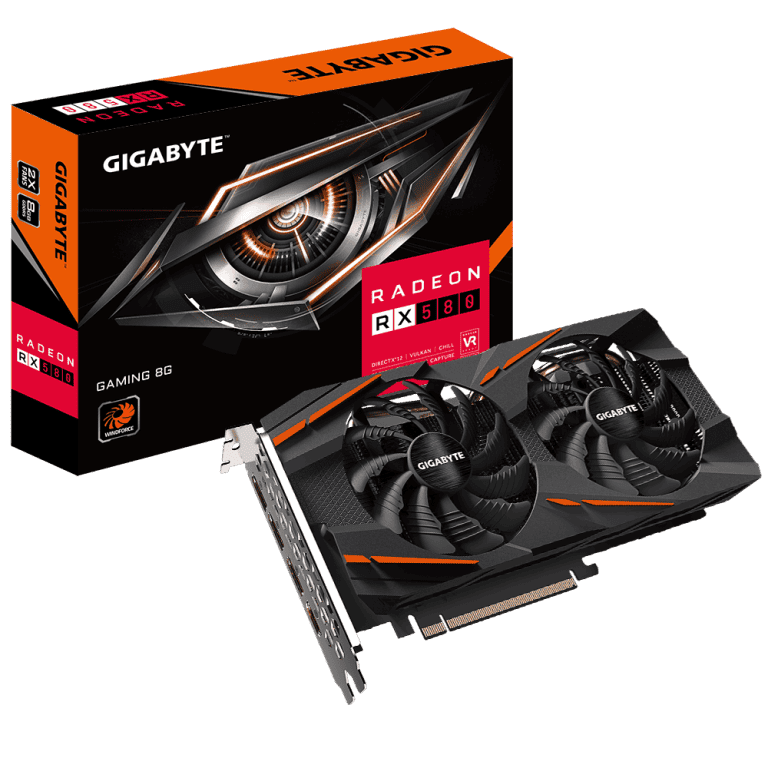 کارت گرافیک گیمینگ Gigabyte Radeon RX 580 گیگابایت ظرفیت 8 گیگابایت(استوک) - دوسو آی تی