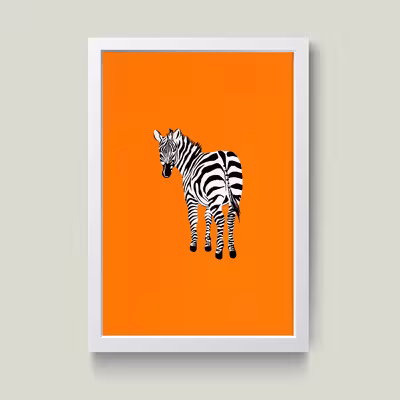 تابلو مدل مینیمال ZEBRA کدS2907-w