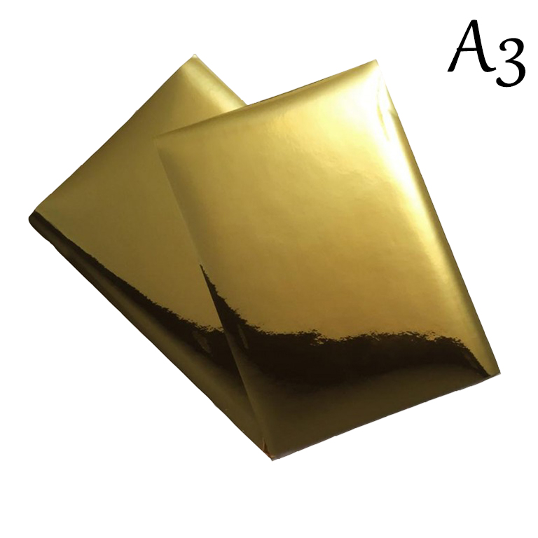 مقوا براق آینه ای طلایی سایز A3