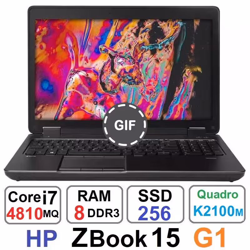 لپ تاپ اچ پی HP ZBook 15 G1 Core i7 4810MQ رم 8 گیگ