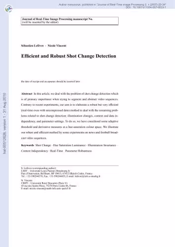 خرید و دانلود نسخه کامل کتاب Efficient and Robust Shot Change Detection
