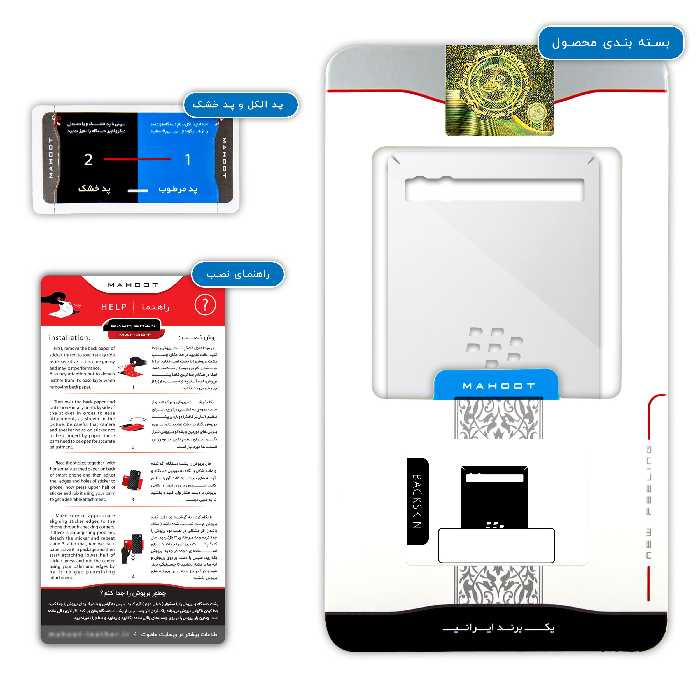 برچسب پوششی ماهوت مدل Matte-White مناسب برای گوشی موبایل بلک بری Porsche Design P9983