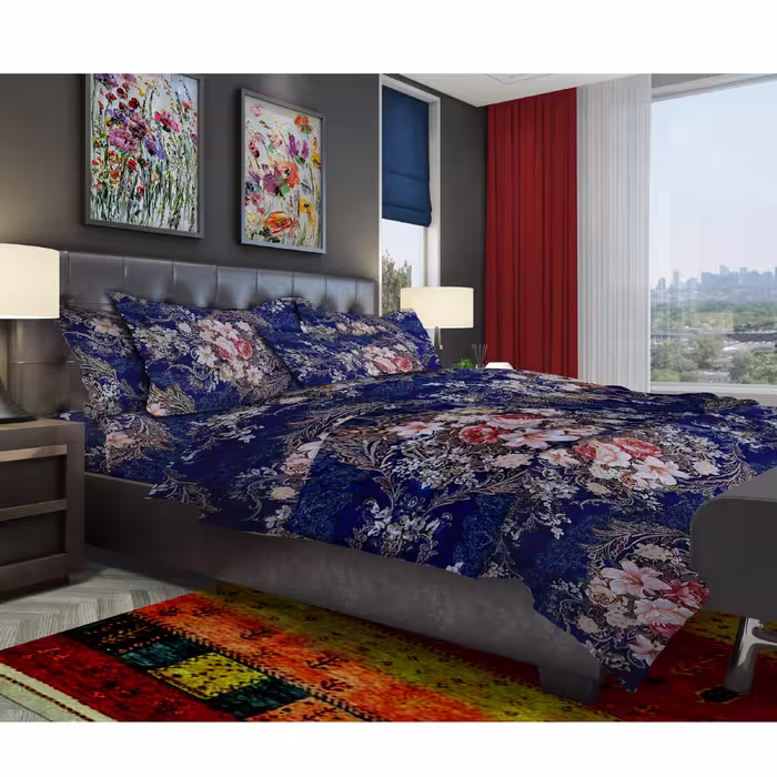 سرویس ملحفه طراحان دیبا کد Avin k 2468 دو نفره 3 تکه