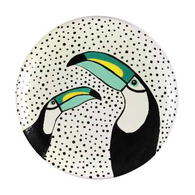 بشقاب دیوارکوب سفالی کد SN-1-25-19